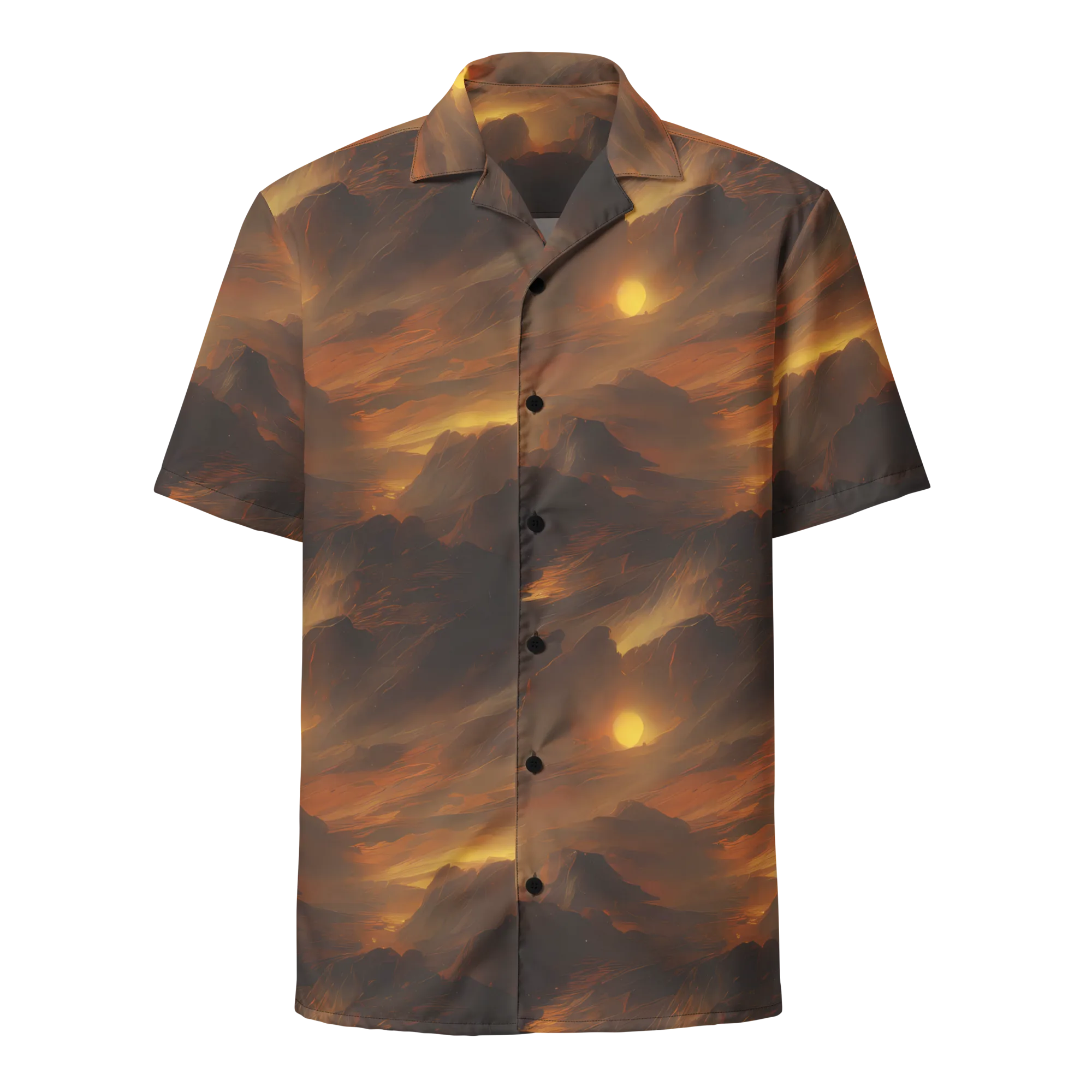 Sunset Shores on Button Shirt — Front