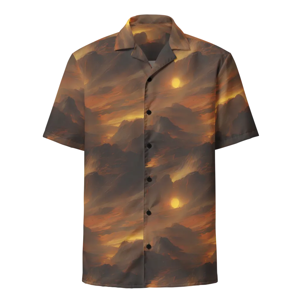 Sunset Shores on Button Shirt — Front