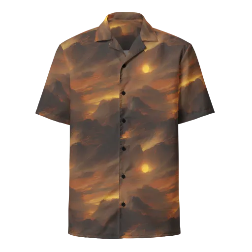 Sunset Shores on a Button Shirt