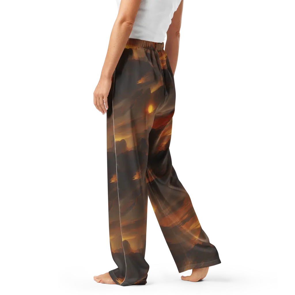 Sunset Shores on Women's Pajama Pants — Left