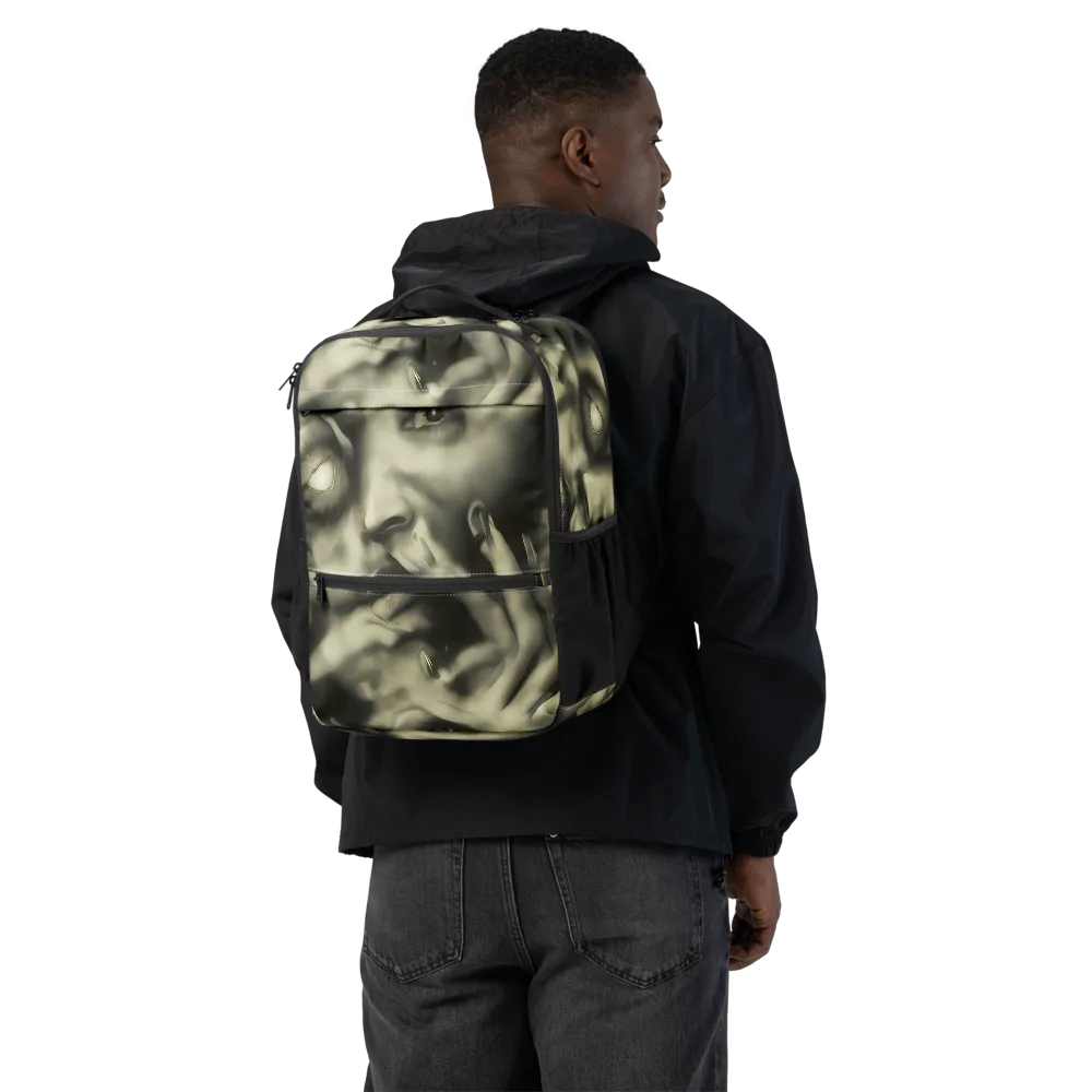 Newtonian Whisper on Utility Backpack — Back