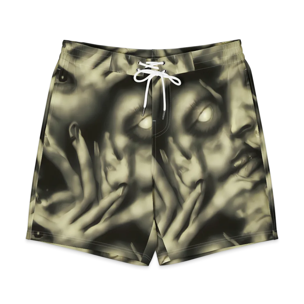 Newtonian Whisper on Men's Board Shorts — Front