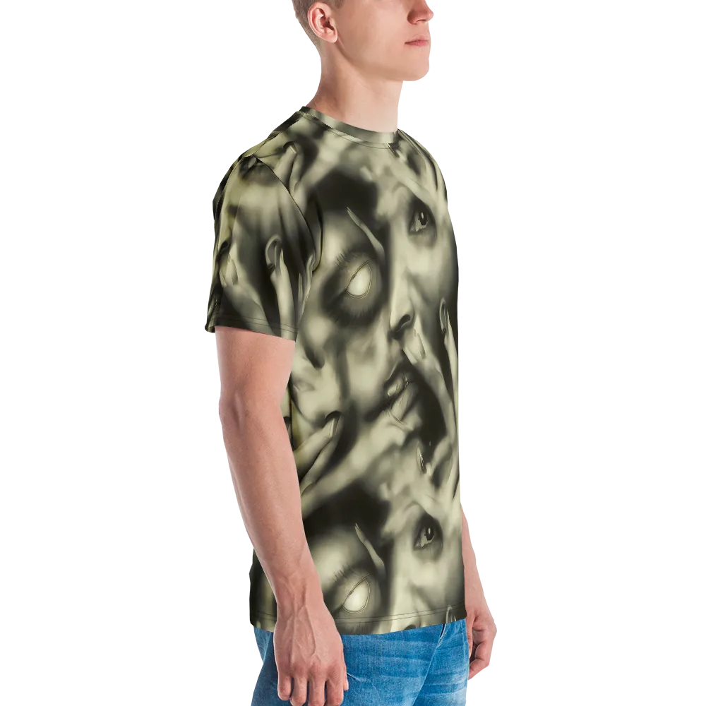 Newtonian Whisper on Men's Crew Neck T-Shirt — Right