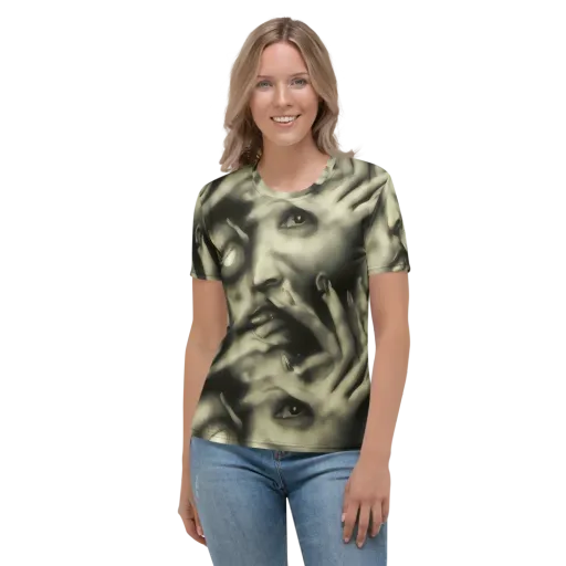 Newtonian Whisper on a Women's Crew Neck T-Shirt