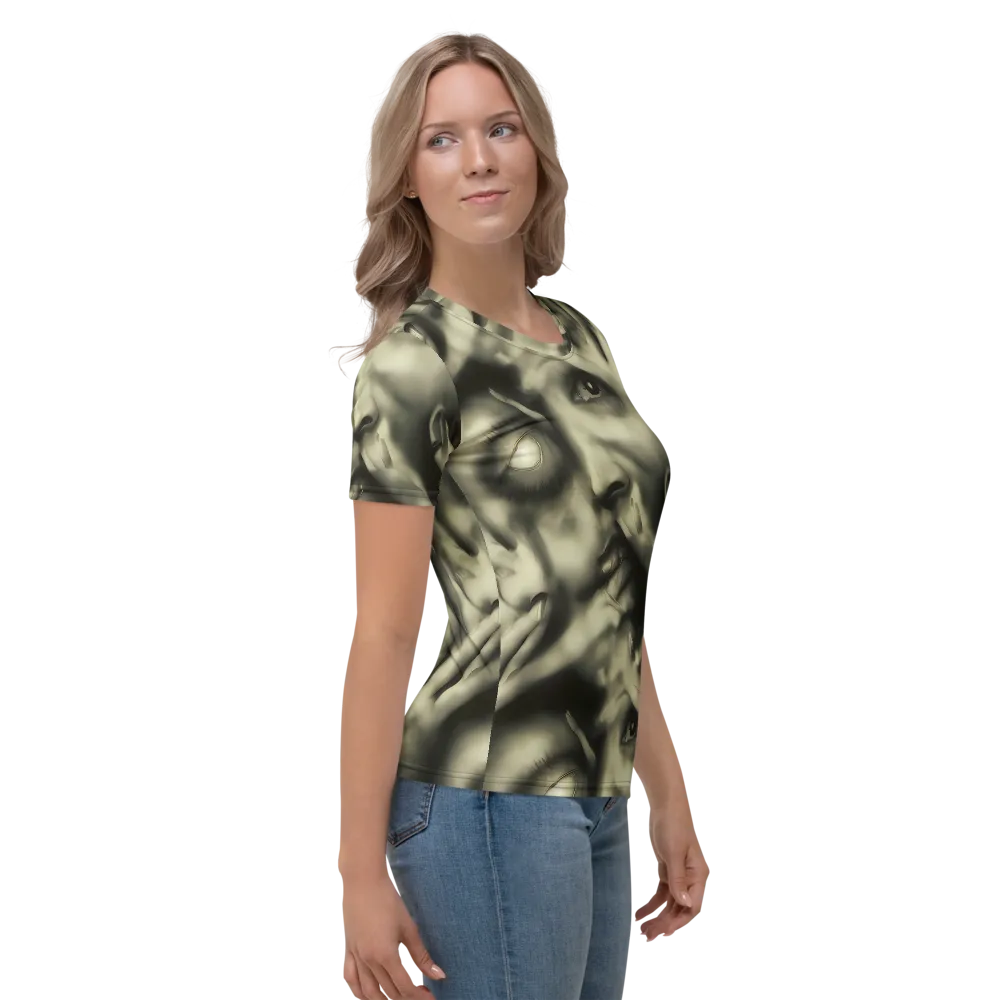 Newtonian Whisper on Women's Crew Neck T-Shirt — Right