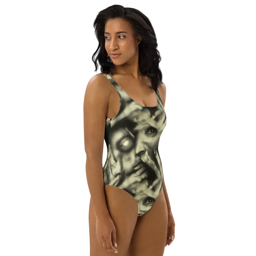 Newtonian Whisper on One-Piece Swimsuit — Right