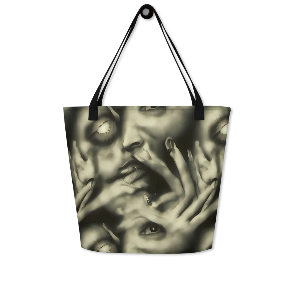 Newtonian Whisper on Large Tote Bag W/ Pocket — Front