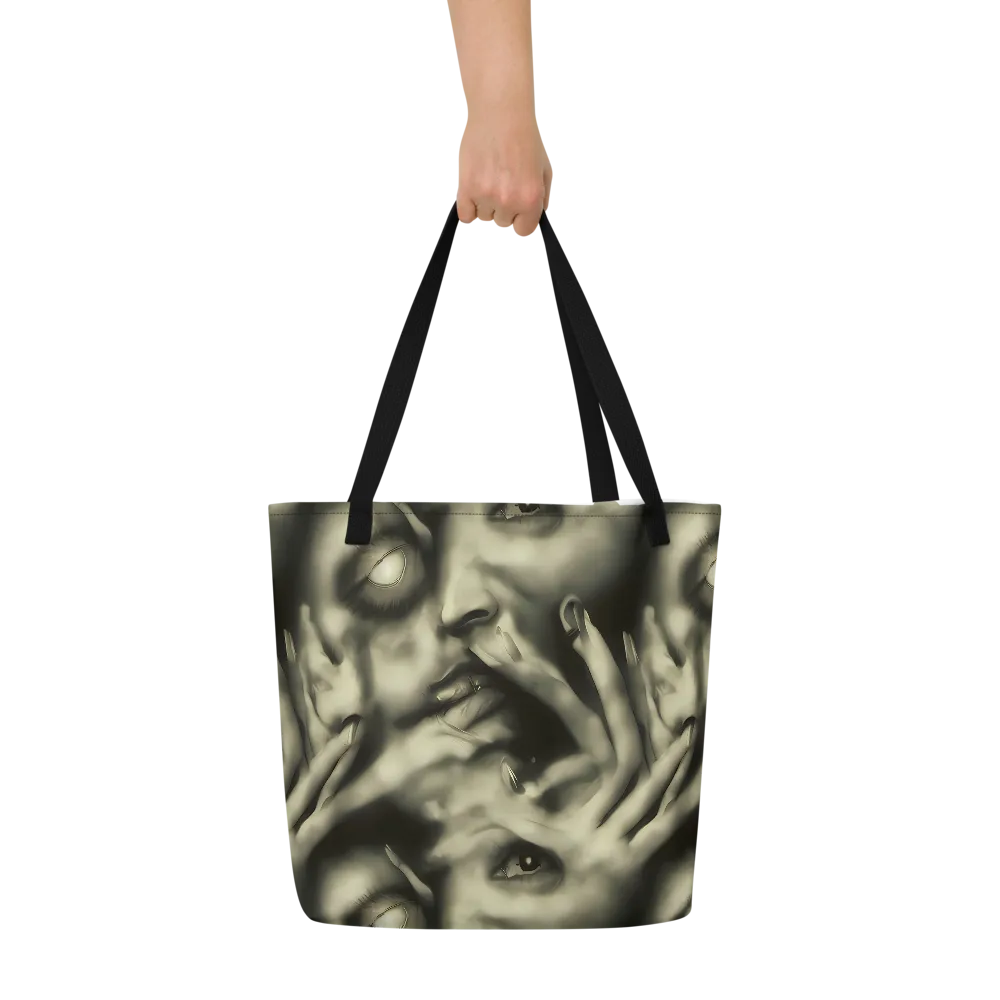 Newtonian Whisper on Large Tote Bag W/ Pocket — Front