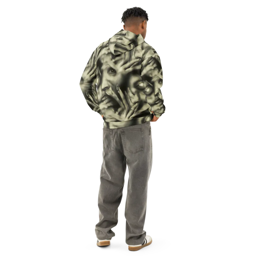 Newtonian Whisper on Cotton Hoodie — Back
