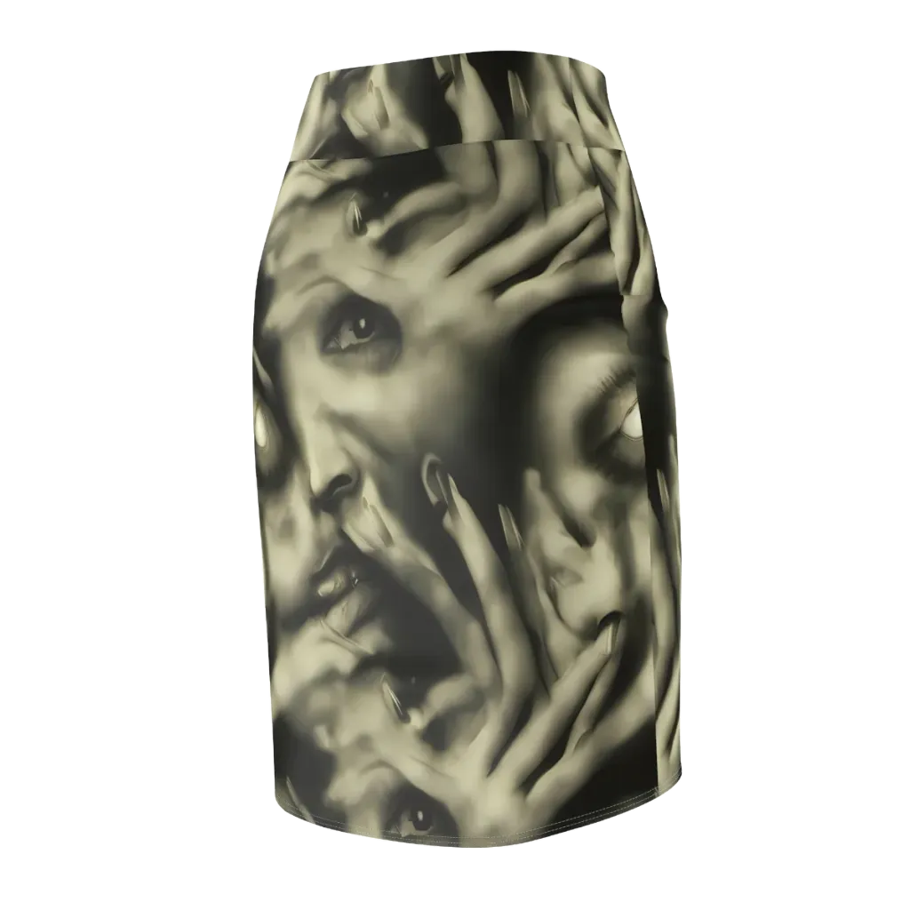 Newtonian Whisper on Pencil Skirt — Back Side