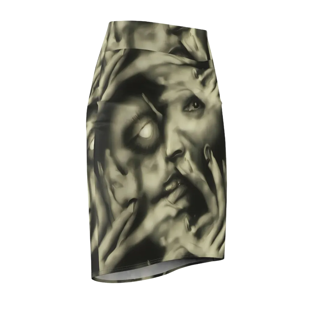 Newtonian Whisper on Pencil Skirt — Front Side
