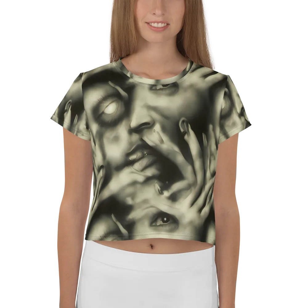 Newtonian Whisper on Crop Tee — Front