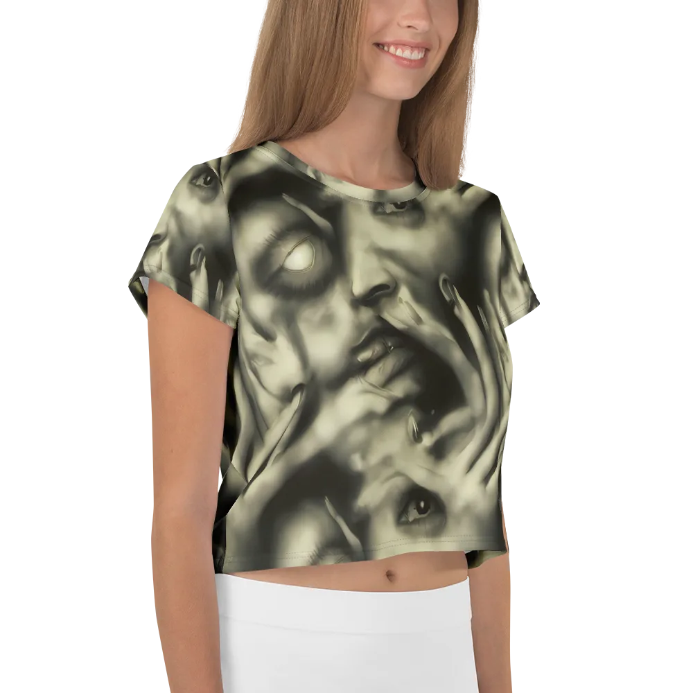 Newtonian Whisper on Crop Tee — Right
