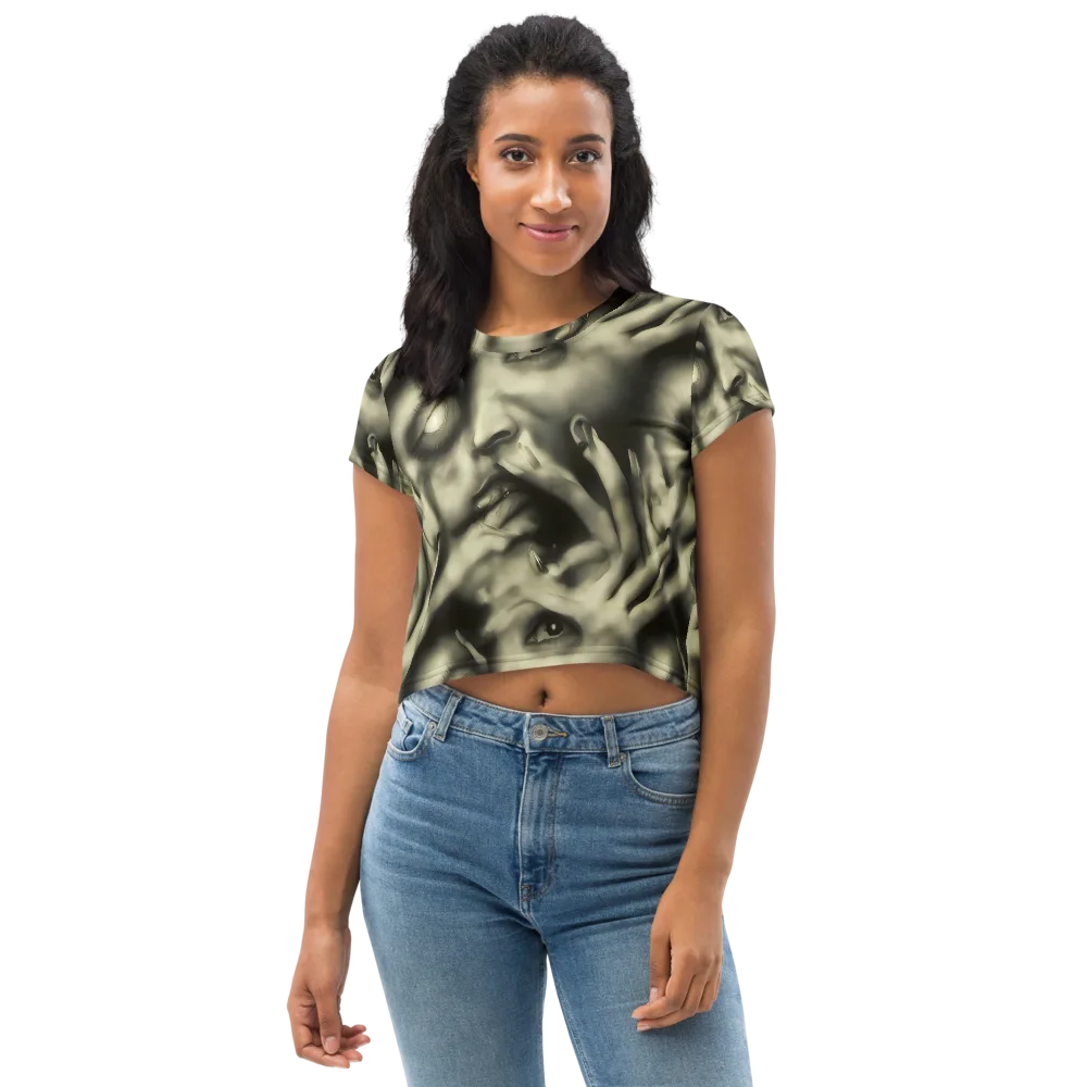 Newtonian Whisper on Crop Tee — Front