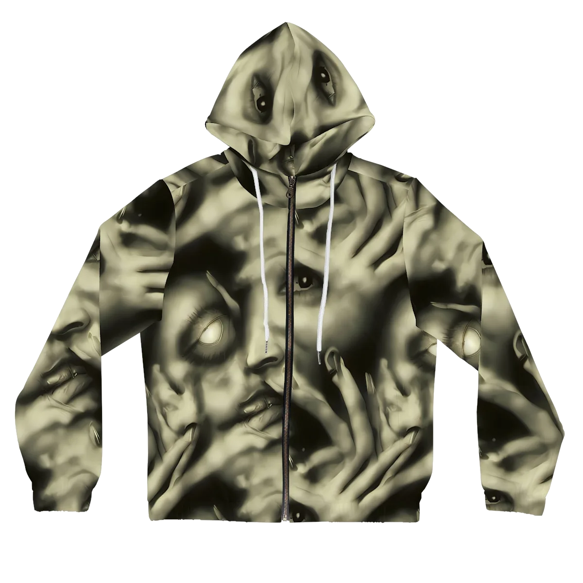 Newtonian Whisper on Women's Full-Zip Hoodie — Front