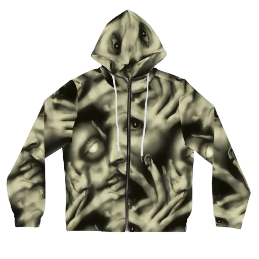 Newtonian Whisper on a Women's Full-Zip Hoodie