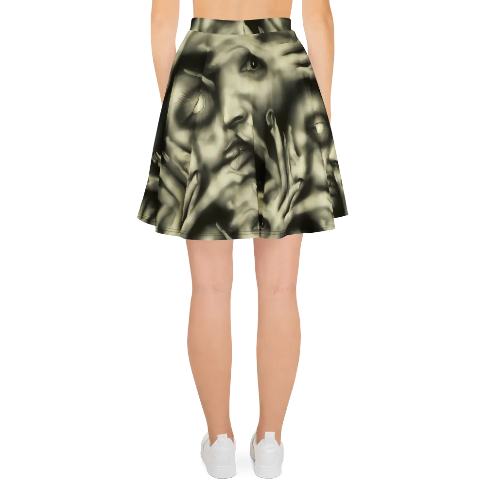 Newtonian Whisper on Skater Skirt — Back