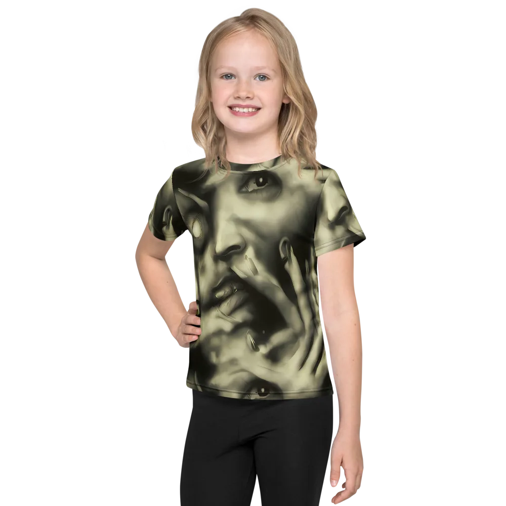Newtonian Whisper on Kids Crew Neck T-Shirt — Front