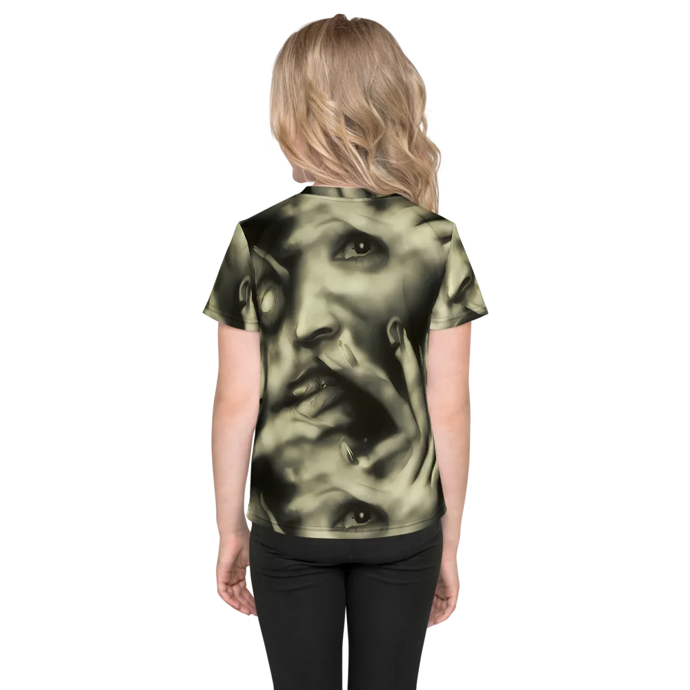 Newtonian Whisper on Kids Crew Neck T-Shirt — Back
