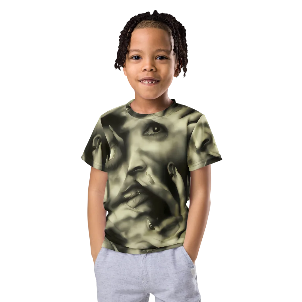 Newtonian Whisper on Kids Crew Neck T-Shirt — Front
