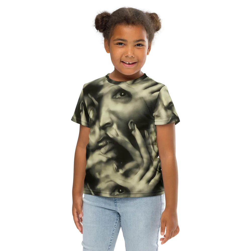 Newtonian Whisper on Kids Crew Neck T-Shirt — Front