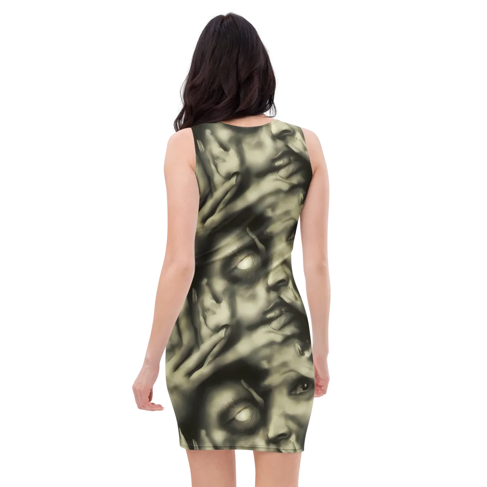 Newtonian Whisper on Bodycon Dress — Back