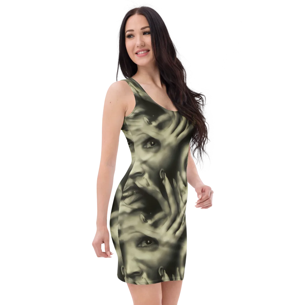 Newtonian Whisper on Bodycon Dress — Right Front