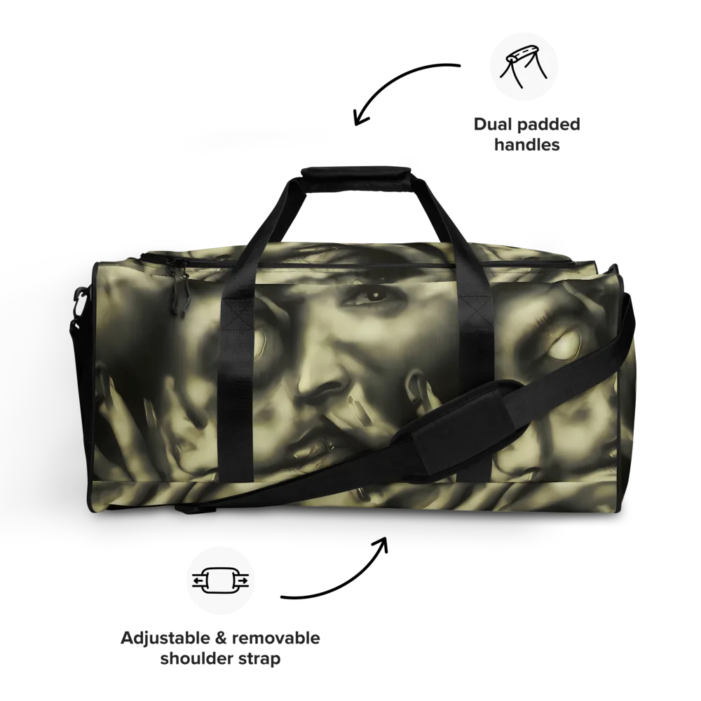Newtonian Whisper on Duffle Bag — Front