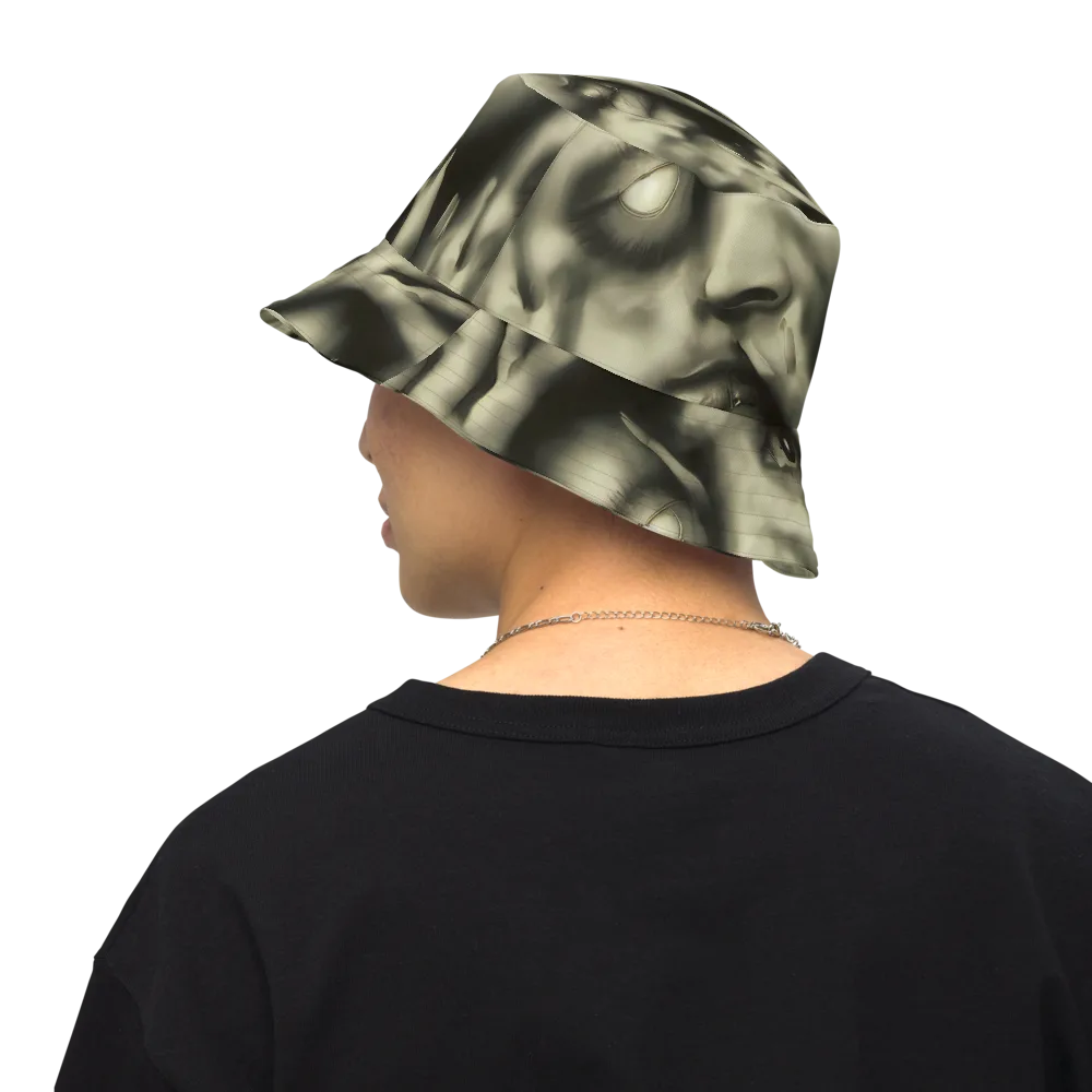 Newtonian Whisper on Reversible Bucket Hat — Back Inside