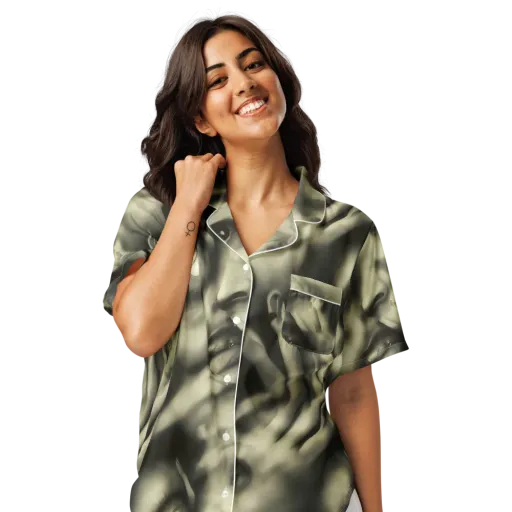 Newtonian Whisper on a Women's Short Sleeve Pajama Top