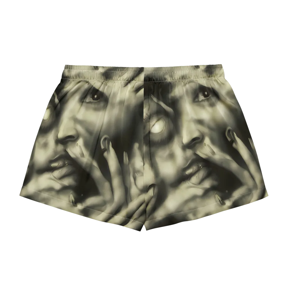 Newtonian Whisper on Women's Pajama Shorts — Back