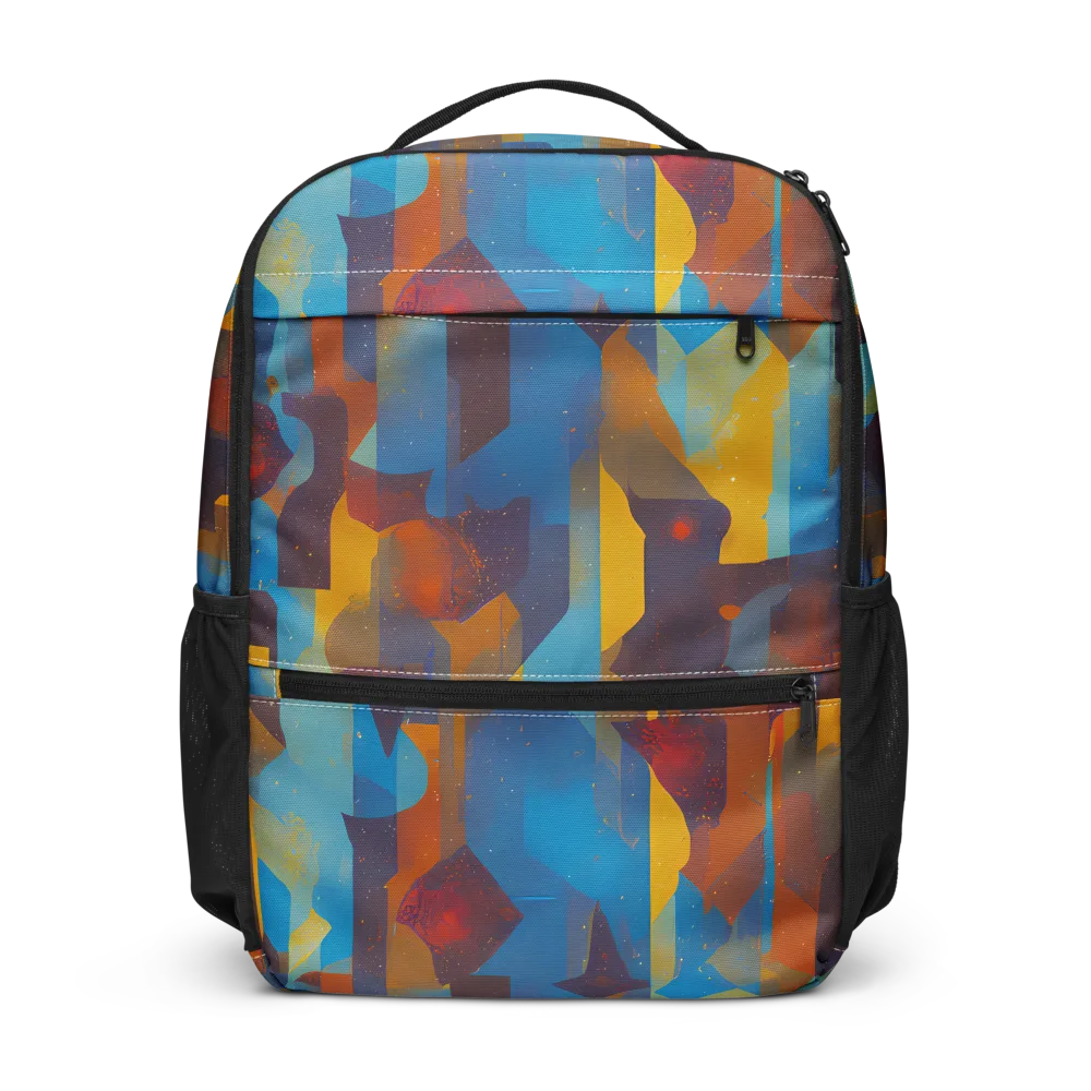 Cubist Dusk on Utility Backpack — Front