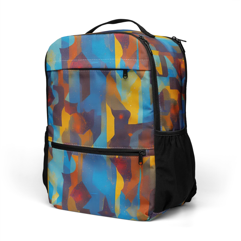 Cubist Dusk on Utility Backpack — Left Front
