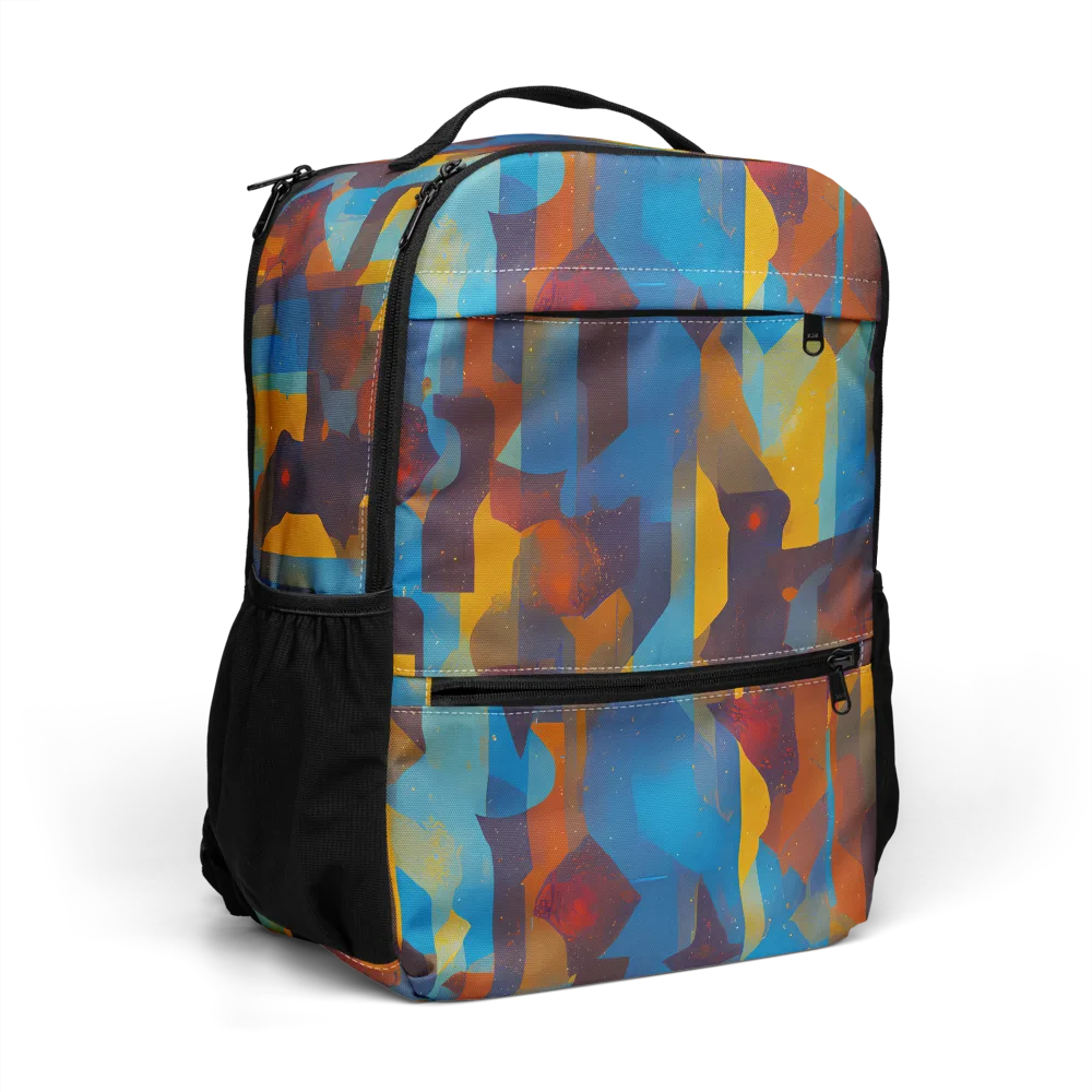 Cubist Dusk on Utility Backpack — Right Front