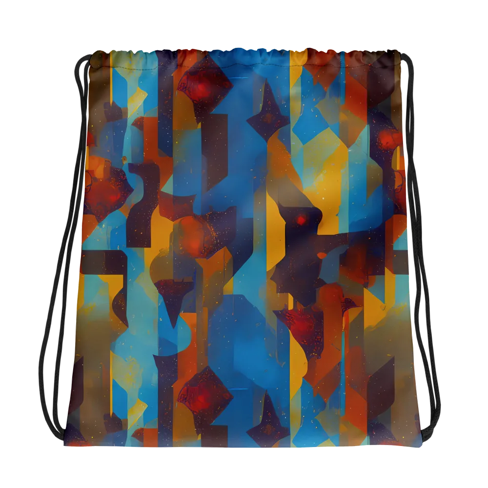 Cubist Dusk on Drawstring Bag — Photo