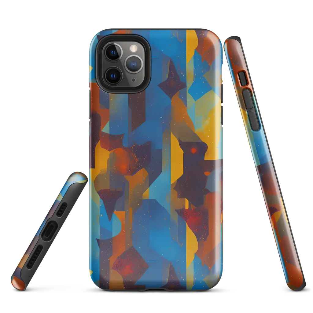 Cubist Dusk on Tough Case for iPhone® — Front