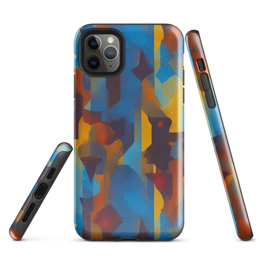 Cubist Dusk on a Tough Case for iPhone®