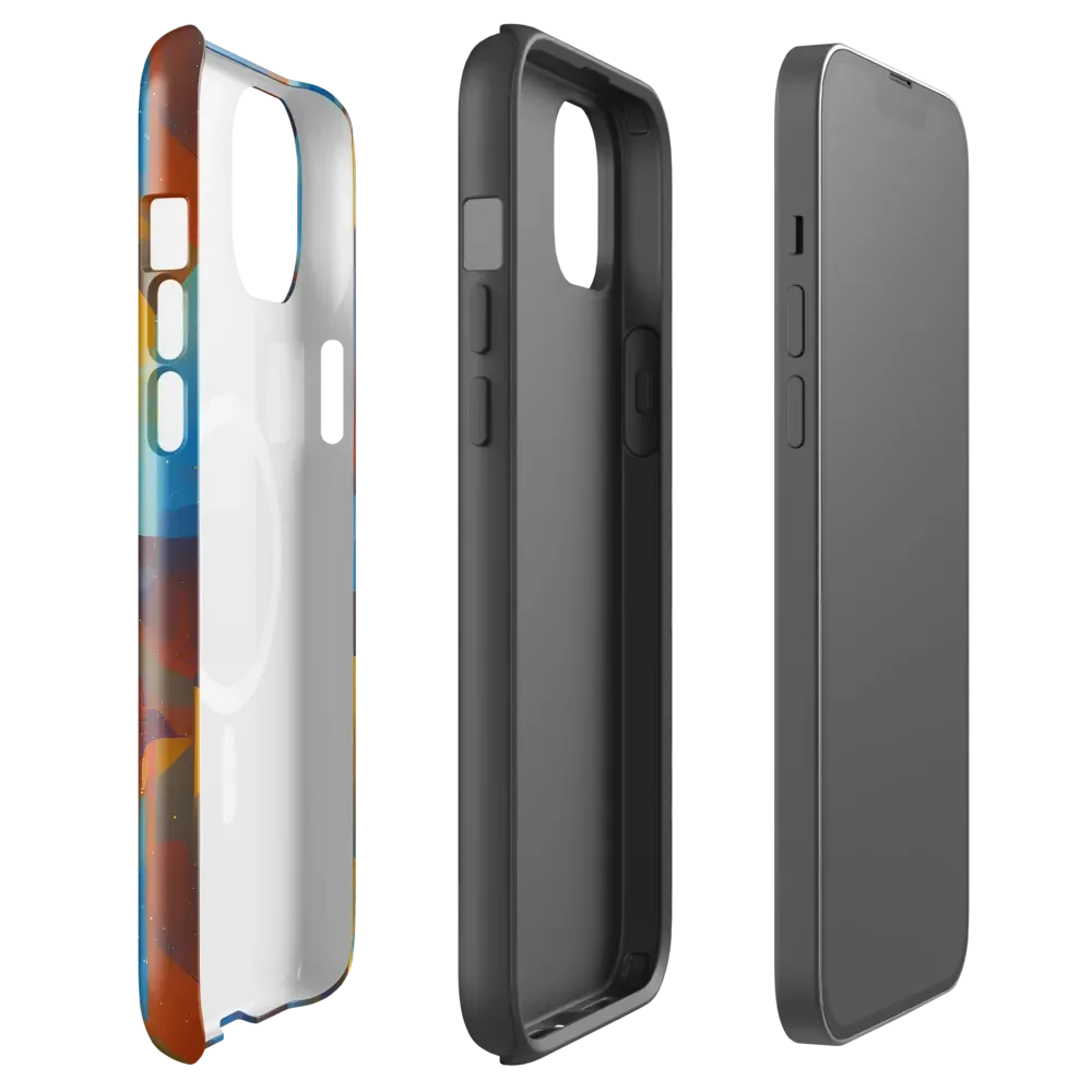Cubist Dusk on MagSafe Tough Case for iPhone® — Front