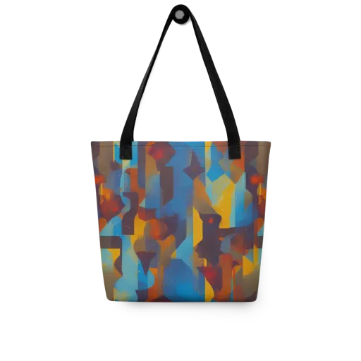 Cubist Dusk on a Tote Bag