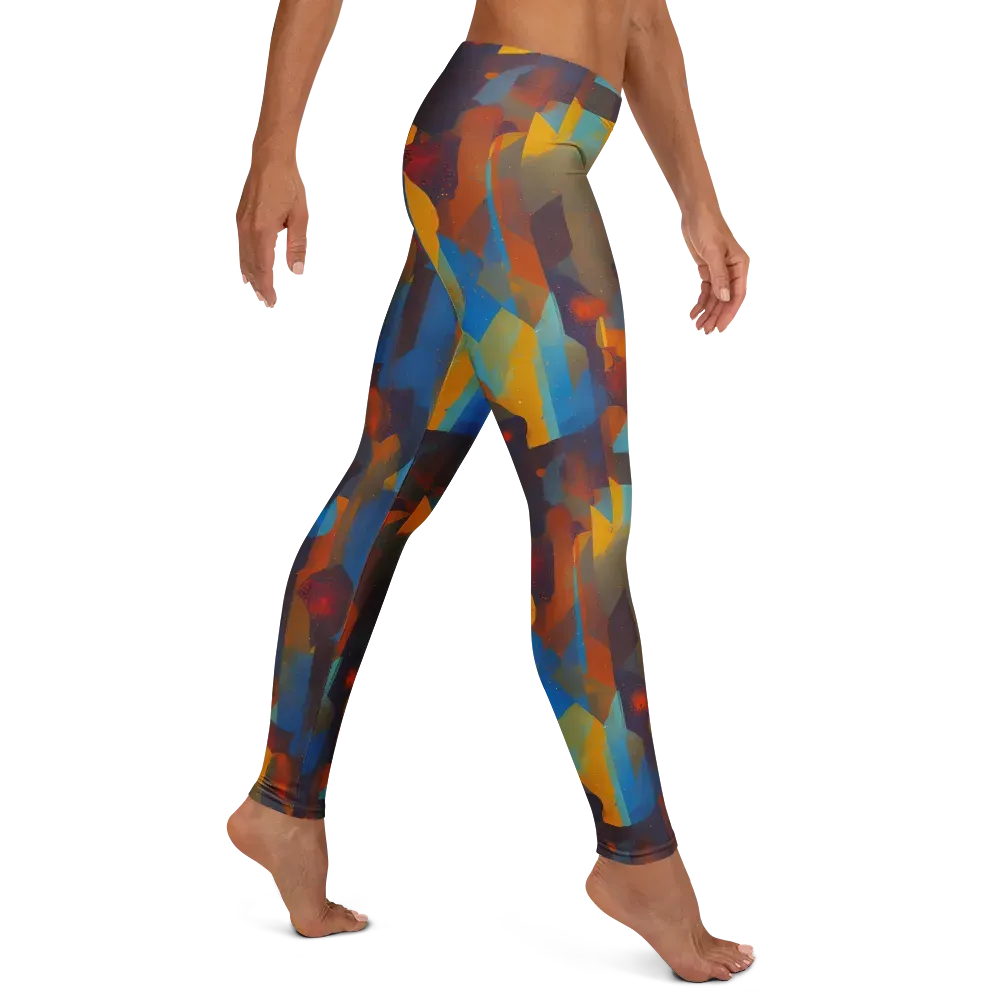 Cubist Dusk on Leggings — Right