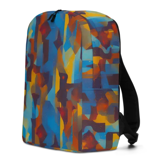 Cubist Dusk on a Minimalist Backpack