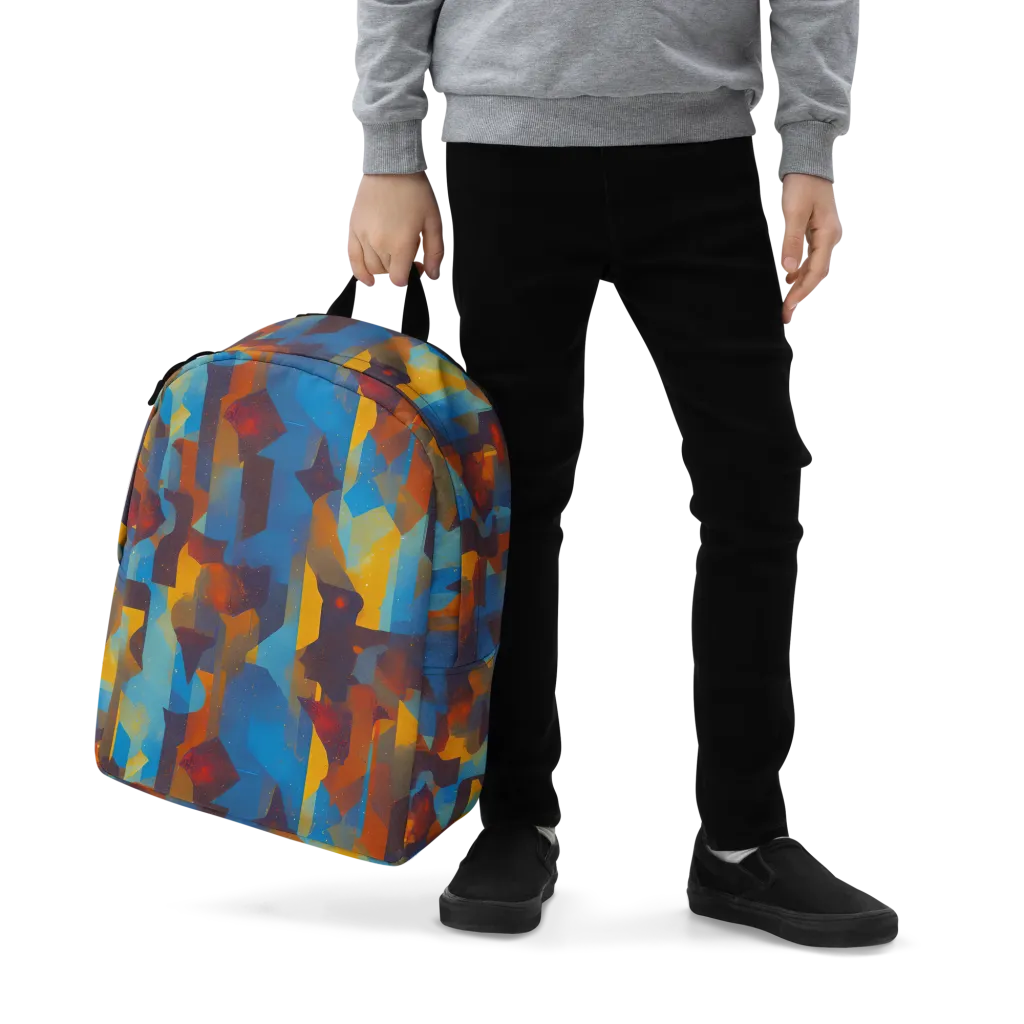 Cubist Dusk on Minimalist Backpack — Zoomed-in