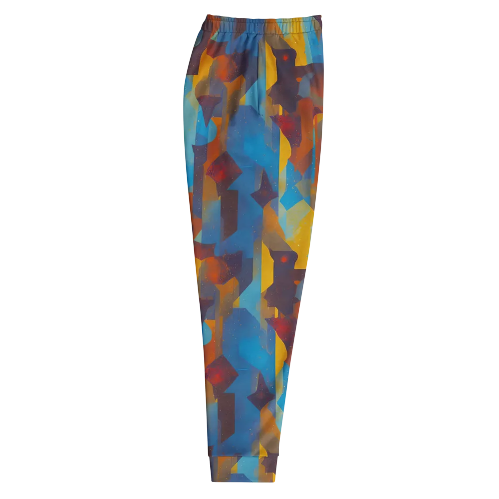 Cubist Dusk on Men's Joggers — Right
