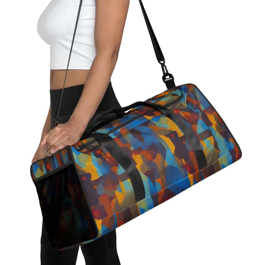 Cubist Dusk on Duffle Bag — Front