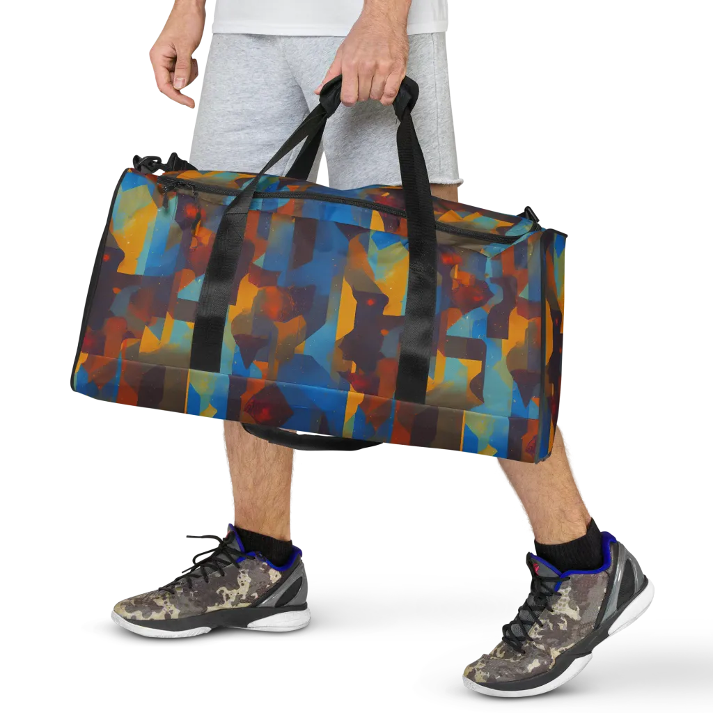 Cubist Dusk on Duffle Bag — Front