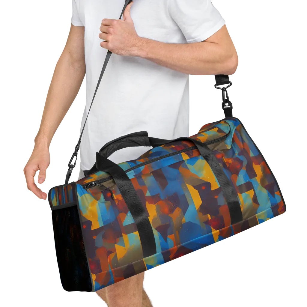 Cubist Dusk on Duffle Bag — Right Front