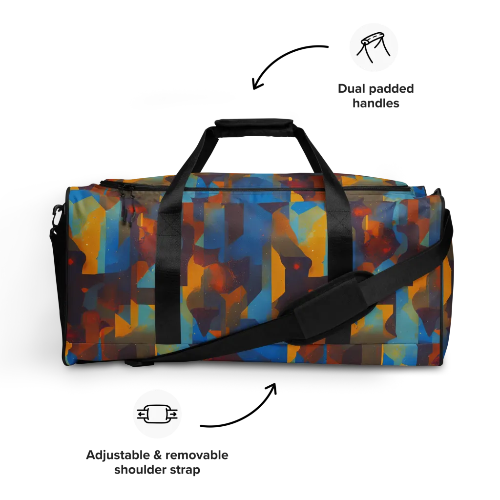 Cubist Dusk on Duffle Bag — Front