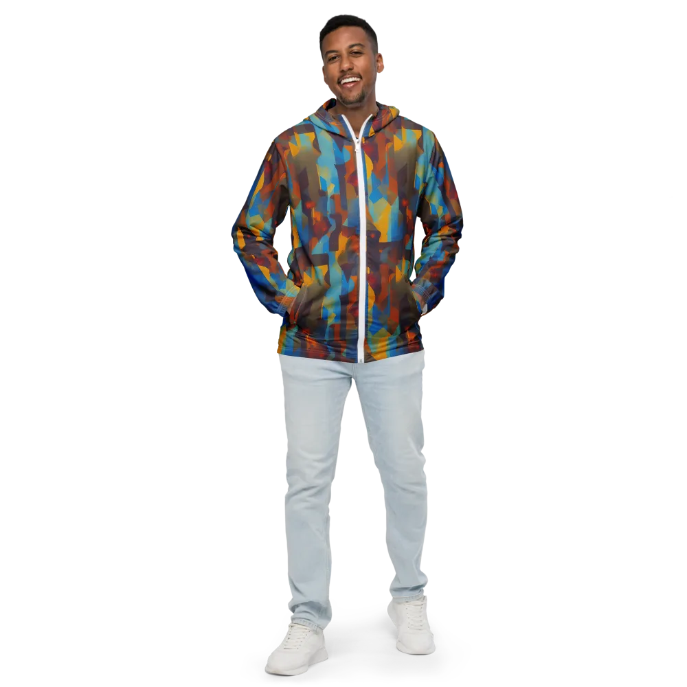Cubist Dusk on Men's Windbreaker — Front