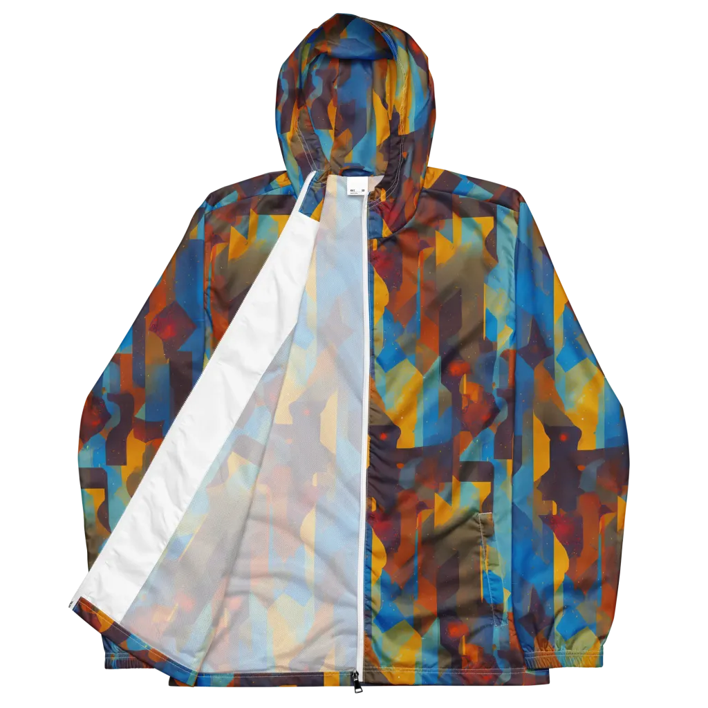 Cubist Dusk on Men's Windbreaker — Front