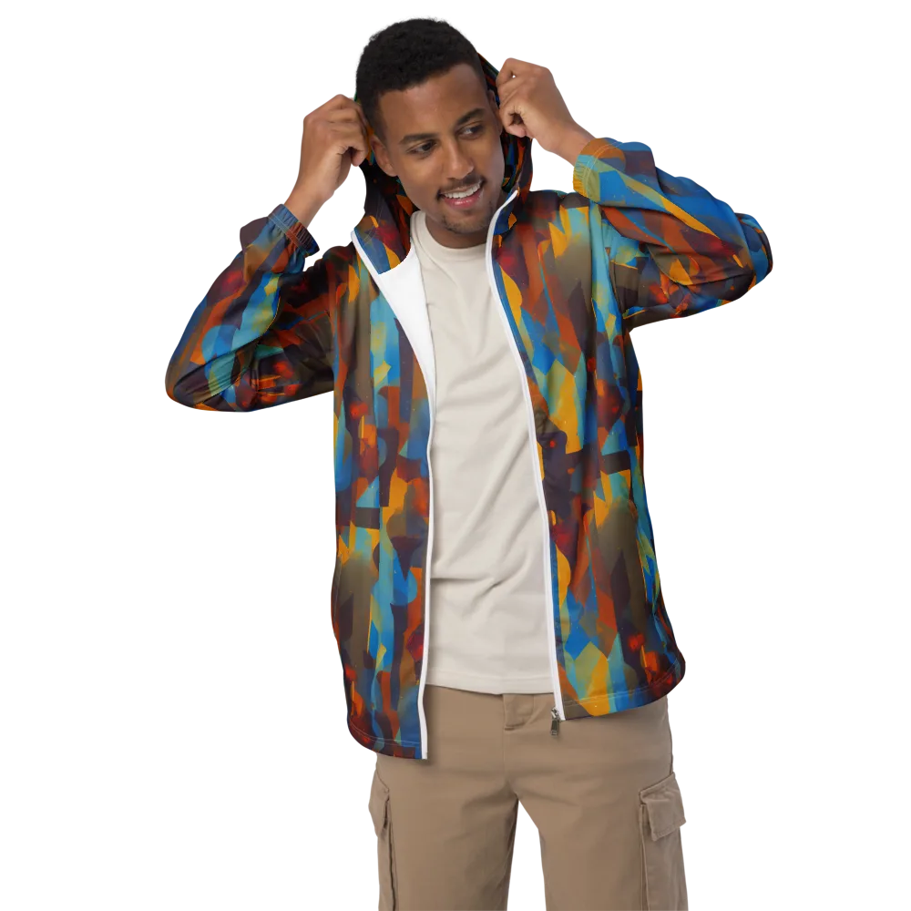 Cubist Dusk on Men's Windbreaker — Front